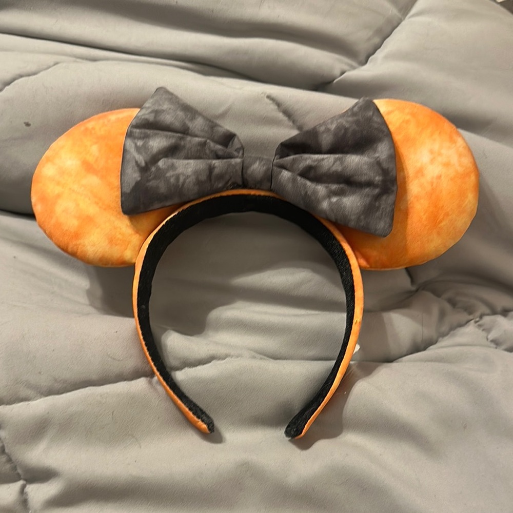 Disney Orange and Gray Mouse Ears Headband